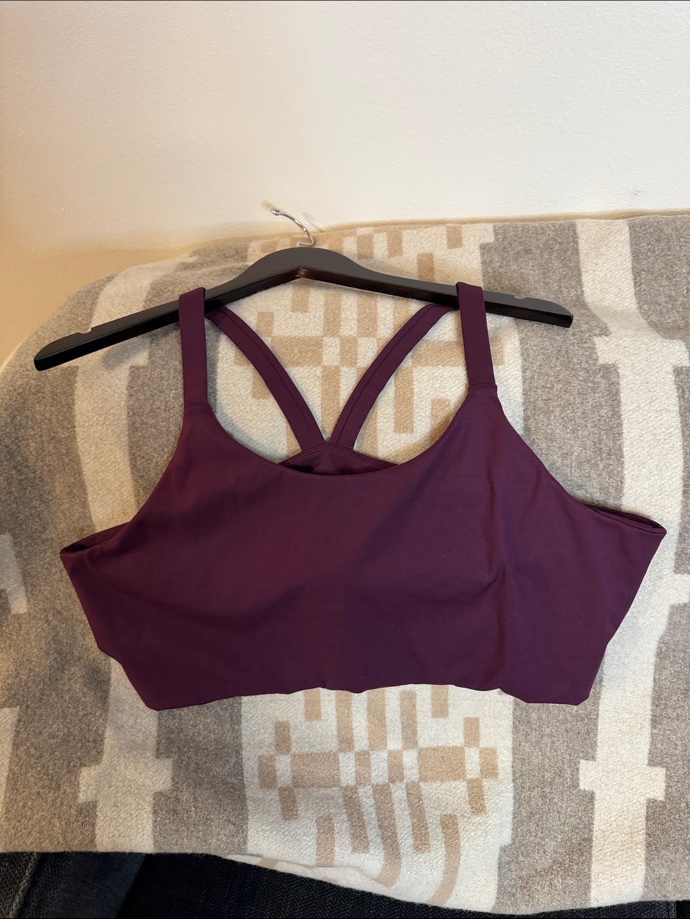 girlfriend collective Plum Double-Strap Sports Bra